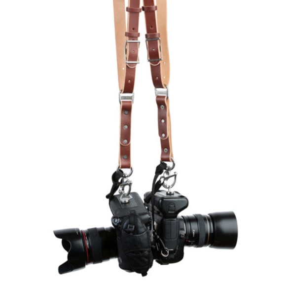 HoldFast Gear SKINNY MONEY MAKER LEATHER CAMERA HARNESS dual strap unisex small - Picture 11 of 11